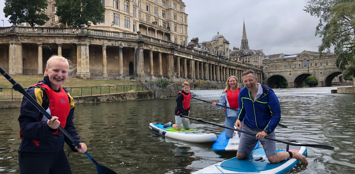 Original Wild paddle boarding on the River Avon in Bath